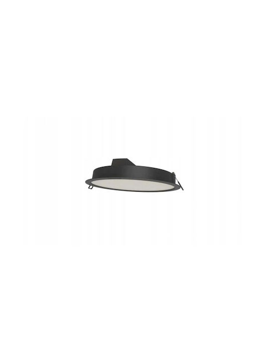 V-TAC Outdoor Ceiling Light for Outdoor Use with Built-In LED in Black Colour