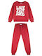 Kinder Sweatpants Set Burgundisch