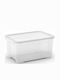 Kis Kunststoff Aufbewahrungsbox mit Deckel Transparent 38x26,5x19cm