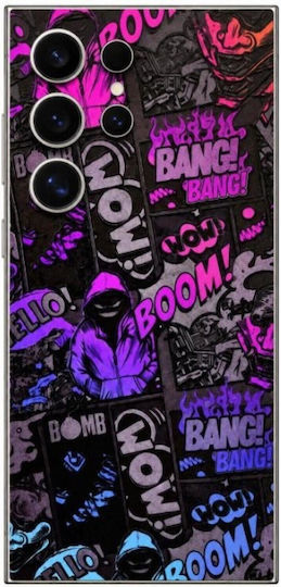 Gams Premium Vinyl Schutzfolie für Handy-Rückseite Samsung Galaxy S24 Ultra 3D Neonbomb