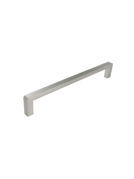 Gtv Bagio Möbelgriff aus Zamak & Metall gebürsteter Stahl Farbe Φ8.5mm Lochabstände 160mm UZ-BAGIO-160-06