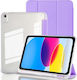 SSCase Buchhülle Ständer Stift Lila Apple iPad 10,9" (2022) / iPad 11" (2025)