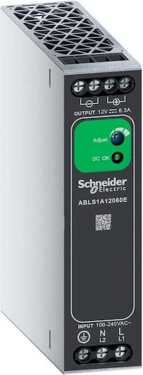 Schneider DIN-Schienen-Stromversorgung mit Ausgang 12V und Leistung 75W für