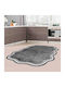 Conceptum Hypnose Wookece283 Küchenmatte Läufer Dunkelgrau-Weiß 80x150cm