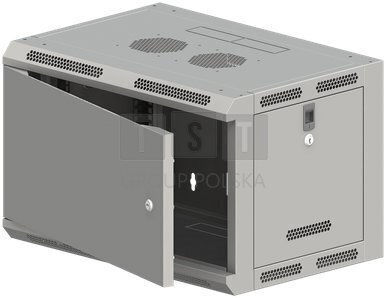 A-LAN Монтирана На Стена Рак Стойка 19U 57x12см Сива