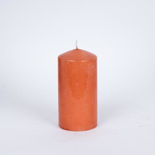 Dekorative Orange Kerze 7x14cm 6 Stück