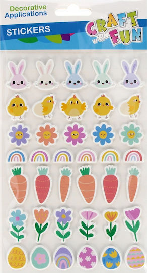 Craft with Fun Osterdekorationen & Ornamente Selbstklebende (Verschiedene Designs oder Farben)