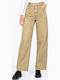 Women's Fabric Trousers in Regular Fit Beige WS-CP105-27TR-Beige
