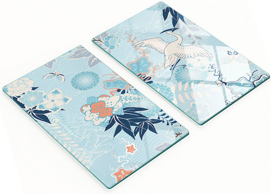 Tulup Glas-Schneidebrett Set 30x30cm