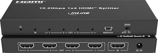 Sbox Инлайн Видео Сплитер 1x4 HDMI 4K/30Hz