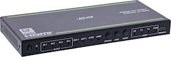 Startech Inline HDMI-Schalter – 4 Port – HDMI 2.1 – 8K@60Hz – 4K@120Hz – EARC SPDIF Jack IR Fernbedienung