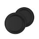 Fixed Fixed Seidige Silikon Selbstklebende Hülle Sticker Apple Airtag Doppelpack Schwarz