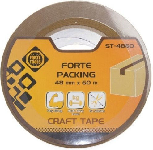 Forte Verpackungsfolie 48mm x 50m in Braune Farbe