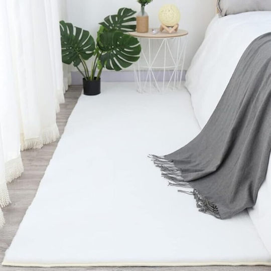 To megalo pazari Modern Schlafzimmer-Teppichsets Weiß TMP-5326 3 Stücke