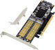 InLine PCIe-Karte für M.2 / mSATA Anschluss