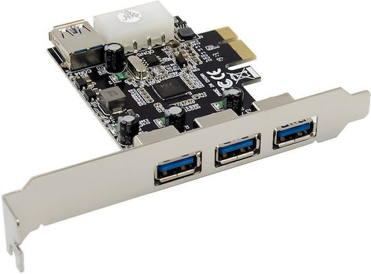 InLine PCIe-Karte mit USB 3.2- und Molex-Anschluss