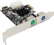 InLine PCIe-Karte mit USB 2.0-Anschluss