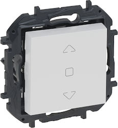 Legrand Niloe Step Recessed Wall Switch Rolling Shutters Frameless White