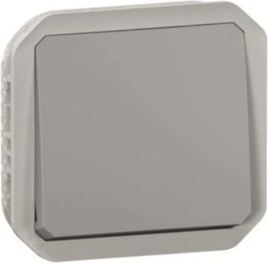 Legrand Recessed Wall Switch with Gray Frame