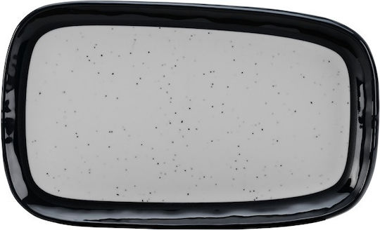 Servewell Servierplatte Rechtecke aus Melamin Weiße 28x16,5cm 6 Stück