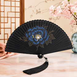 4 Seasons Collection Fächer Schwarz 18cm