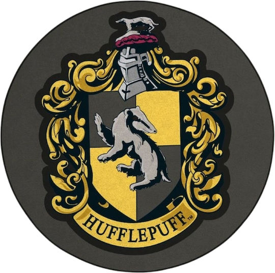 Fußmatte Eingang Rund Dekorativ Harry Potter Hufflepuff mit Durchmesser 80cm 0011756