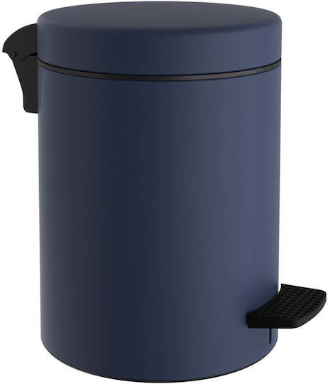 Pam & Co Inox Badezimmer Mülleimer Soft Close 5lt Blau