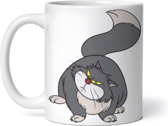 Lucifer From Cinderella Ceramic White Mug 330ml (Personalized)