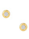Stud Earrings Single Diamond Gold K18 P-87846 Yellow Gold K18