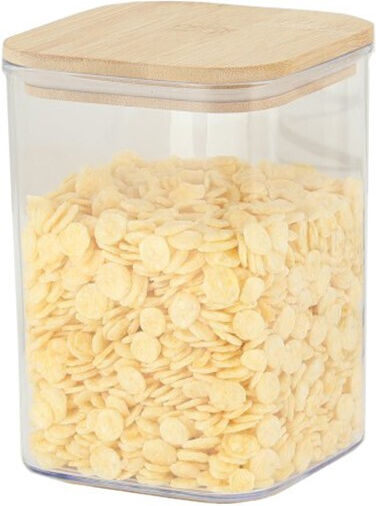 Caseta Cereale cu Capac Plastic Transparent 800ml