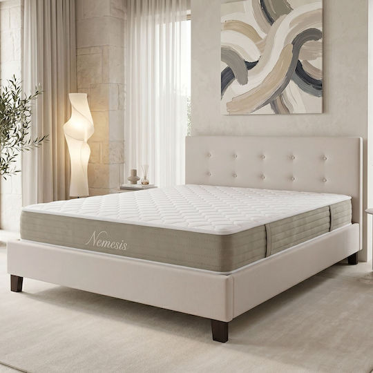 Mago-Nemesis Doppelbett mit Matratze 160 x 200 cm Ecru