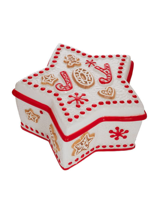 Iliadis Iliadis Weihnachtliche Keksdose Keramik Süßigkeiten 22x22x9cm
