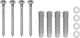 Set De Suport Rack Pe Perete Elematic 14x70 Mm Rezistență Până La 120 Kg 4 Ancore Cu Şurub Nylon Șuruburi Hexagonale Șaibe Plate