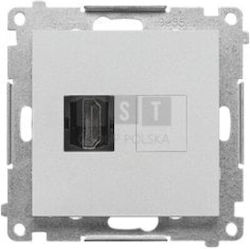 Simon 55 Modul Priză HDMI Aluminiu Mat Tghdmi.0...