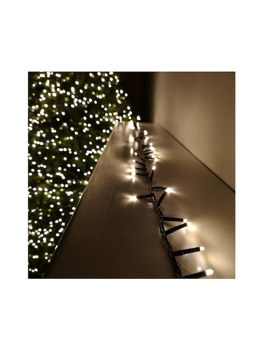600 LED Weihnachtsbeleuchtung Grüne in Zeichenfolge