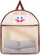 Fabric Hanging Storage Bag for Socks / Underwear in Brown Colour 40x10x44cm