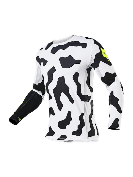 Fox Flexair Tricou Pentru Bărbați Motocross Mânecă Lungă Culoare Neagră