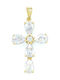 Drandakis Women's Gold Cross 14K Without Chain