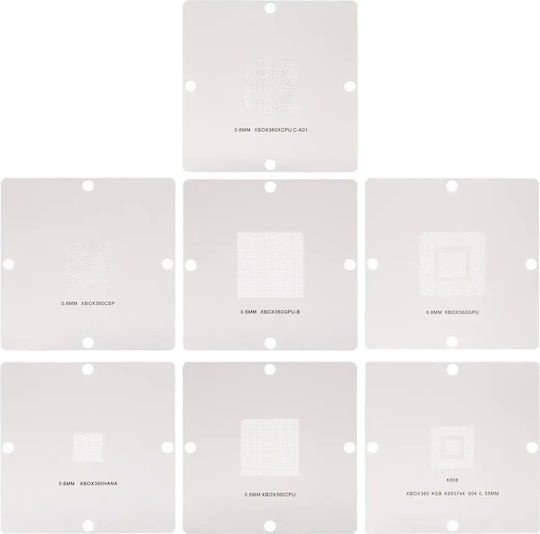 Bga Reballing Stencils Xbox 360 7 Piece Set
