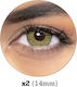 ColourVUE Έγχρωμος Jewel Gold Χωρίς Διοπτρία Φακός Επαφής