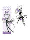 Ключодържател Hello Kitty Kuromi 6 Бройки