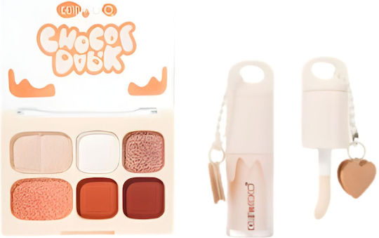 Kevin&Coco Matte Eye Shadows Palette in Pressed Powder Form Orange 10.4gr