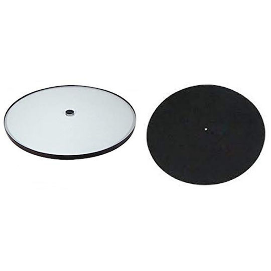 Rega Glass Platter Planar 3 12mm & Wool Mat Γυάλινο Πλατό Μάλλινο Mat