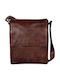 Leather Men's Shoulder / Crossbody Bag Brown