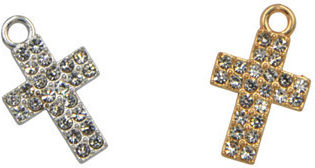 Μεταλλικoς Σταυρος Στρασακια 11mm X 19mm 0518074 Περιλαμβάνει 50 Τεμ Χρυσο