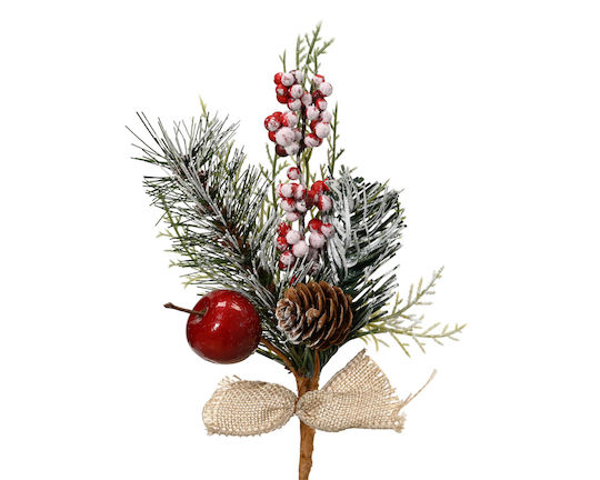 Kaemingk Floare Decorativă De Crăciun Lungime 20cm Verde