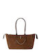 Sloane Leather Women's Shopper Bag Suede Brown