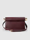 Damen-Flap-Tasche in Burgunderrot
