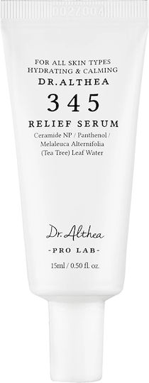 345 Relief Soothing & Moisturizing Face Serum with Centella Asiatica & Niacinamide 15ml