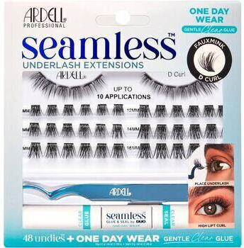 Seamless Underlash Extensions Kit Fauxmink D Curl Eyelash Refill Set